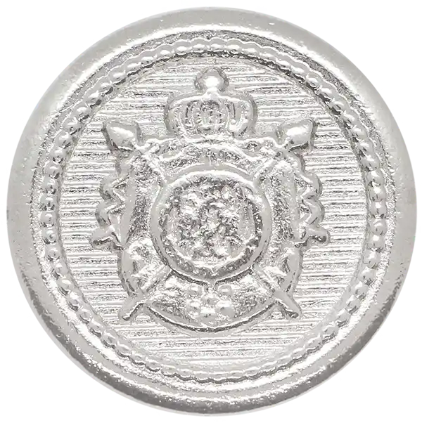  BLZ20 - Crown Logo Metal Button