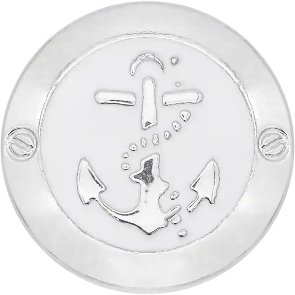  BLZ48 - Anchor Logo Metal Button