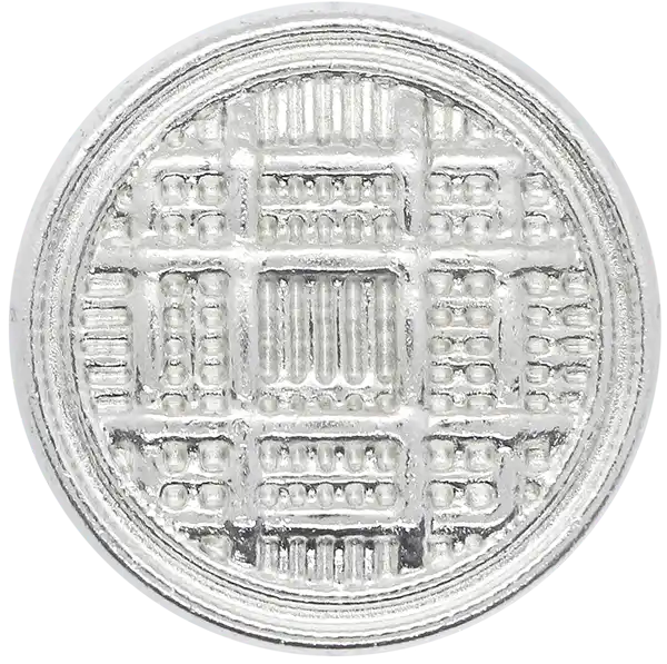  BLZ87 - Square Knit Patterned Metal Button