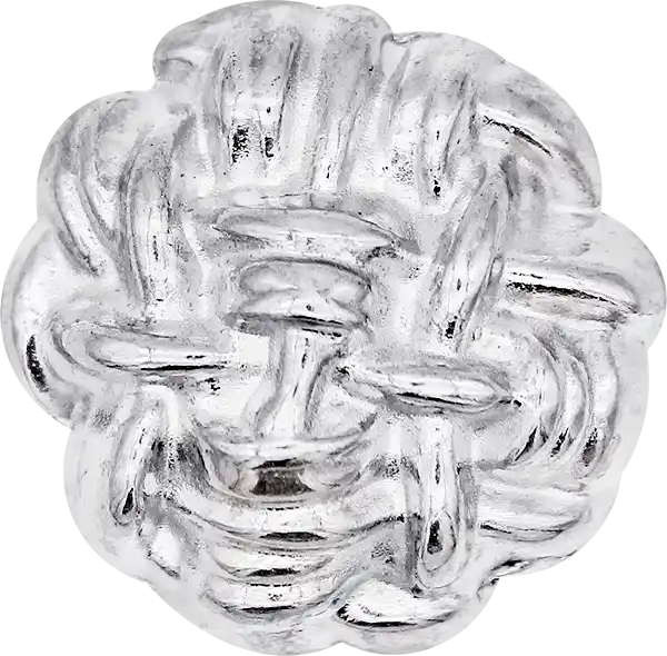  BLZ88 - Natural Embossed Stripes Metal Button