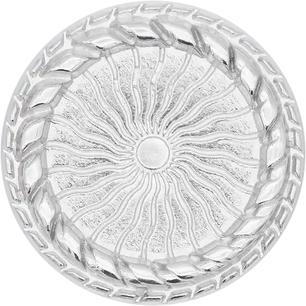  BLZ89 - Double Wreath Contoured Patterned Button