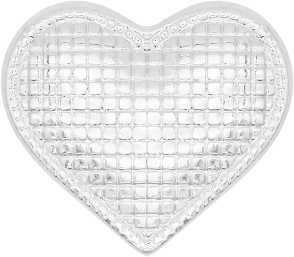  BLZ99 - Square Patterned Heart Button