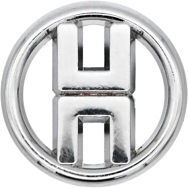  BLZ113 - Double U Design Hollow Frame Button