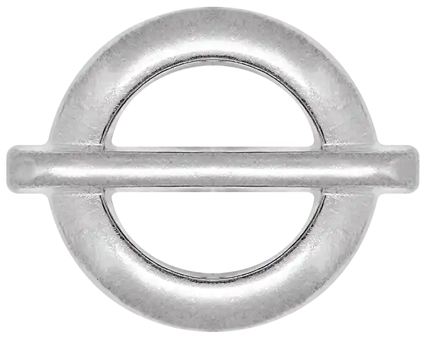  BLZ116 - Special Round With Bar Metal Sewing Shank Button