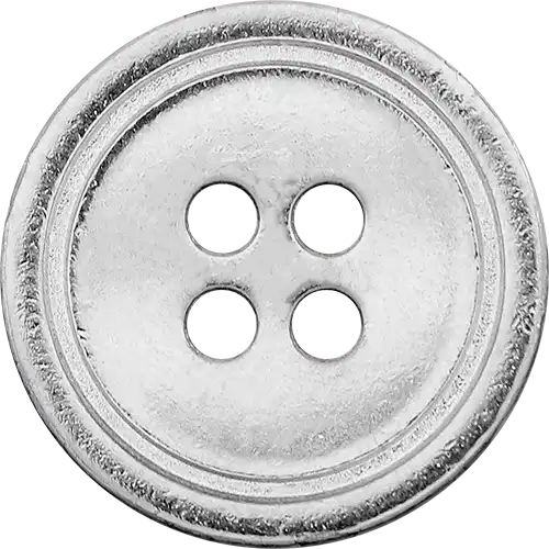  SB29 - 4 Holed Sewing Contoured Metal Button