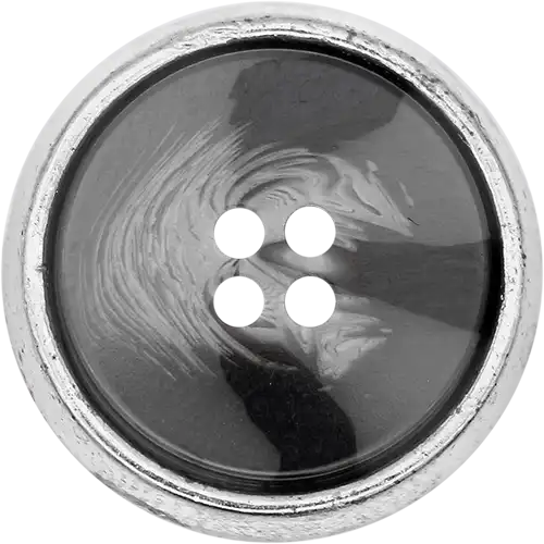  SB46 - Polyester In Center Metal Sewing Button