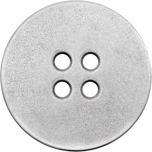  SB31 - 4 Holed Flat Metal Sewing Button