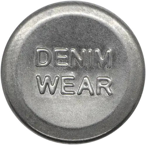  BJB18 - Denim Wear Logo Jeans Button