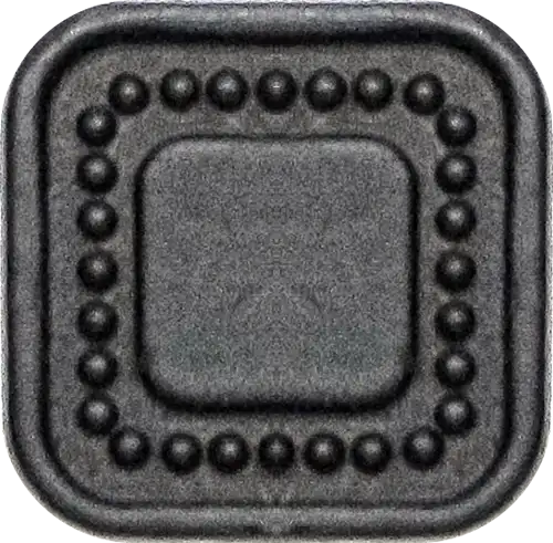  PSBC40 - Square Zinc Alloy Prong Snap Cap